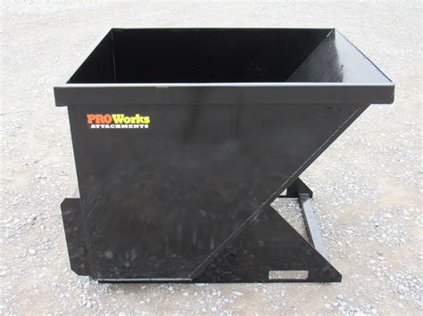 trash hopper for skid steer wheel